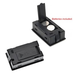 JZK 2 x Rectangular Small Digital Thermometer Hygrometer for Car/Bedroom, Mini Temperature Display Humidity Meter for Reptile Basin, Room Humidity Monitor, Cigar Box Hygrometer