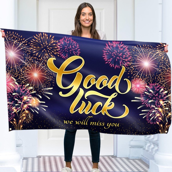 Good Luck banner and decoration - We Will Miss You