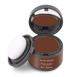 Hairline Powder, Root Touch Up Magical Hair Shadow Powder, Instant Hairline Shadow Cover-Up, Hair Root Concealer with Puff Touch, Root Cover Up for Thin/Bald Hair, Hair Powder for Women/Men - Brown 19