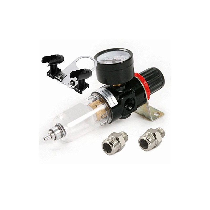 Air Pressure Regulator Oil/Water Trap Inline Filter Airbrush Compressor HS-F2