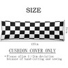 Modern Body Pillow Cover Geometric Checkered Plaid Pattern Car Racing