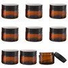 Vueinrg Pack of 9 20 ml Glass Jars Ointment Jars