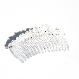 Clear Quartz Crystal Stone Hair Combs (QTY of 2)