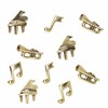 Musical Pushpins - Gold Finish