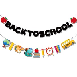 YQUQWN, Back to School Banner - No DIY, First Day of School Banner for First Day of School Decorations, Welcome Back to School Banner for Welcome Back to School Decorations, Back to School Decorations