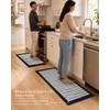 eqivei Kitchen Rugs, Non Slip Washable Kitchen Mat Set of