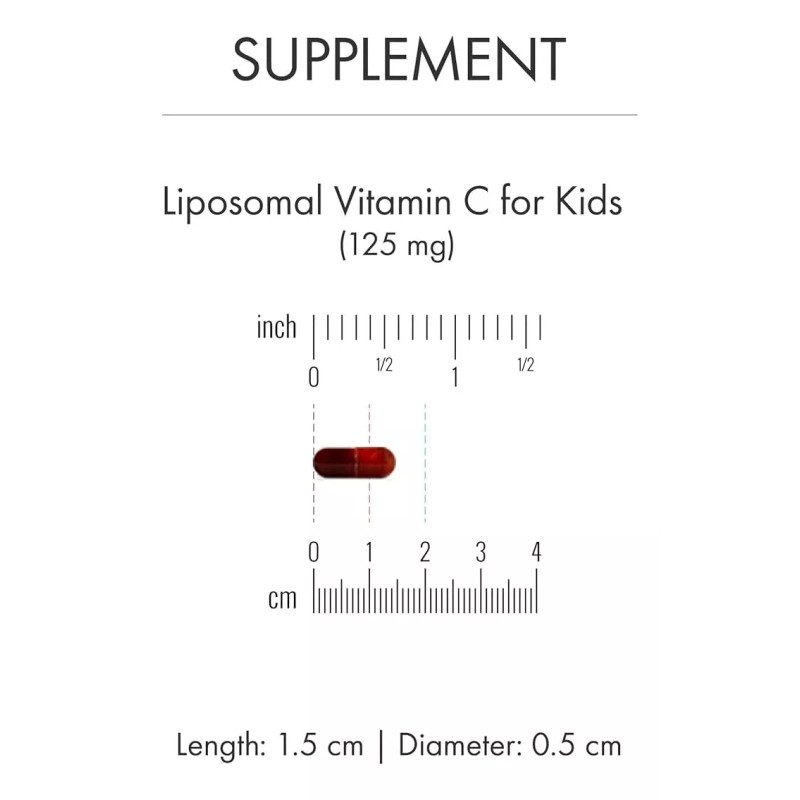 Dr. Mercola Liposomal Vitamin C For Kids 30 Capsules Sabor
