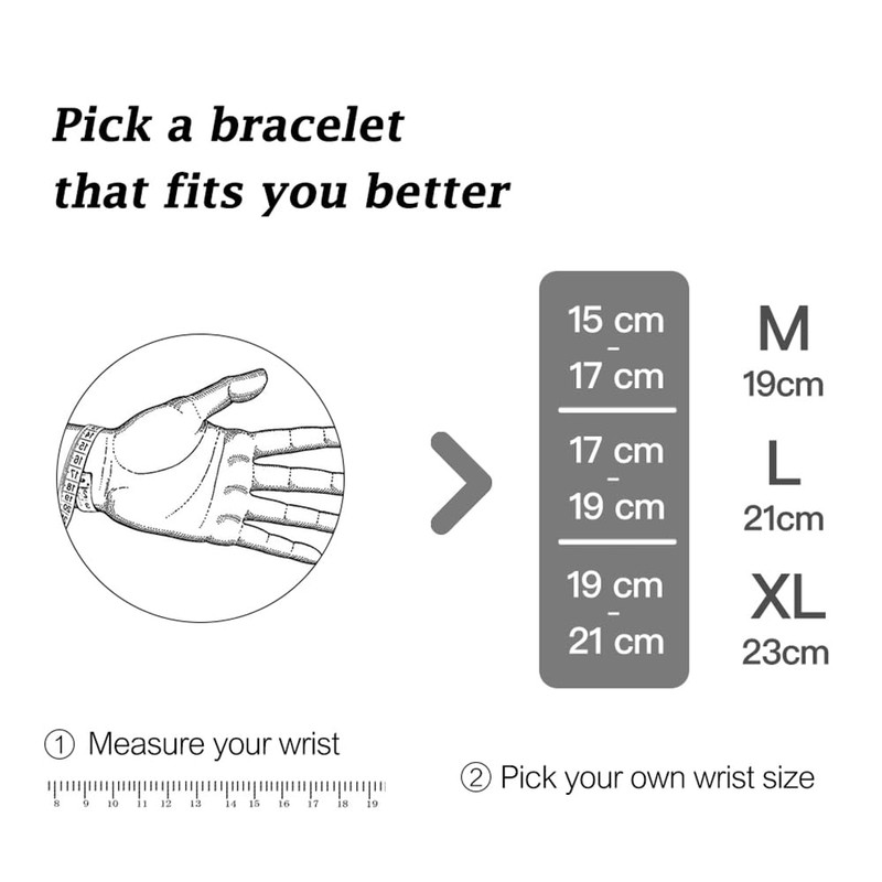 HEIX Mens Multilayer Braised Leather Bracelet Magnetic Stainless Steel Clasp