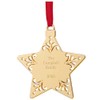 Personalization Universe Write Your Own Engraved Gold Star Ornament