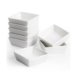 BTaT- Ramekins, Square, 4 oz, Set of 8, Oven Safe Ramekins
