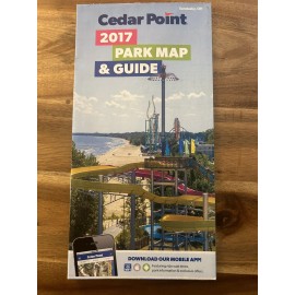 2017 Cedar Point Amusement Theme Park Brochure Guide Map
