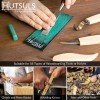 HUTSULS Leather Strop Honing Sharpener Knife Chisel Stropping Polishing Compound
