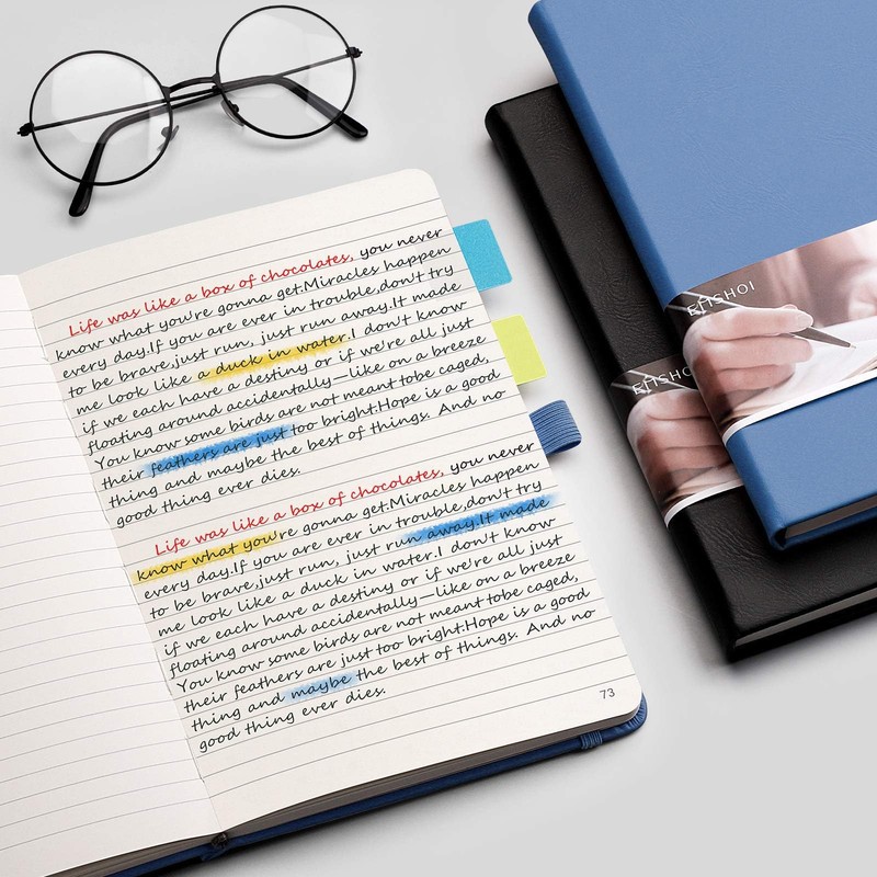 EMSHOI Lined Journal Notebook 2 Pack - A5 Note Book