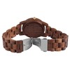 Excellanc 2810008 Unisex Wooden Watch with Clasp Analogue Quartz, Walnut,