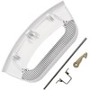 SPARES2GO White Door Handle Kit compatible with Hotpoint Washing Machine