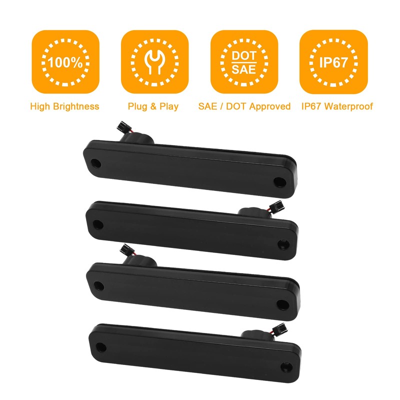 Aexploer LED Side Marker Lights Compatible with F100/150/250/350 1973-1979,for Econoline