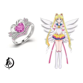 Dtup Anillo Corazón Rosa Sailor Moon Mamoru To Usagi Angel Wings