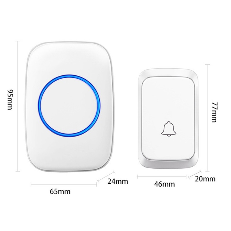 Smart Wireless Doorbell Waterproof Strong Penetration Security Doorbell for Home