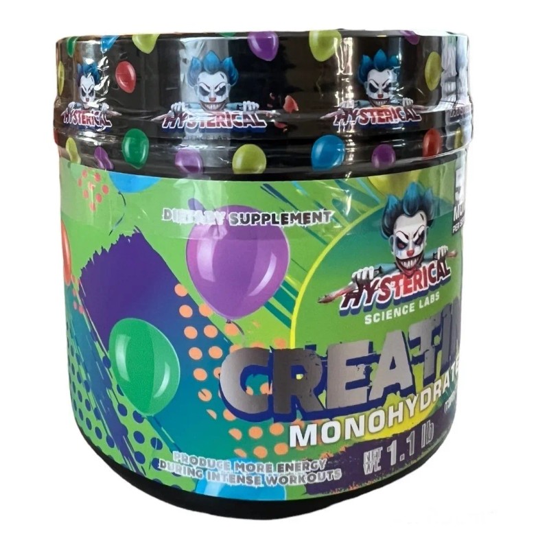 Creatina Monohidratada Hysterical 1.1 Lb 500g 100 Servicios Sabor Sin