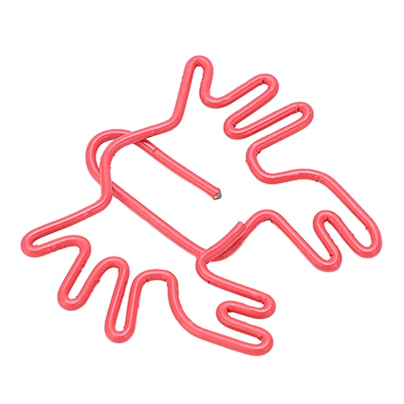 100Pcs Kids Paper Clips Crab Style Metal Exquisite Color Wide