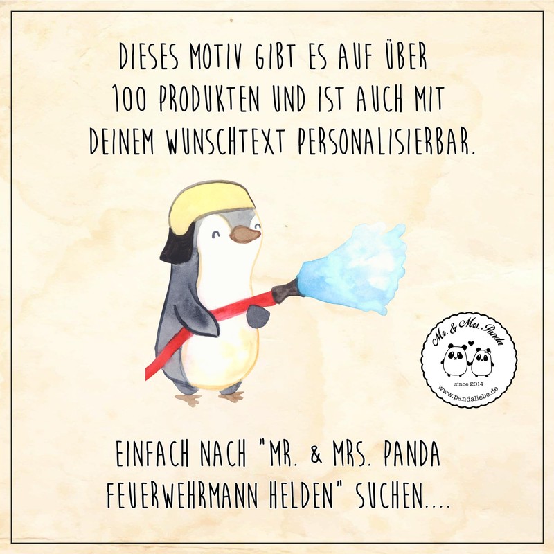 Mr. & Mrs. Panda Bottle Coaster, Fireman Heroes Gift, Brave