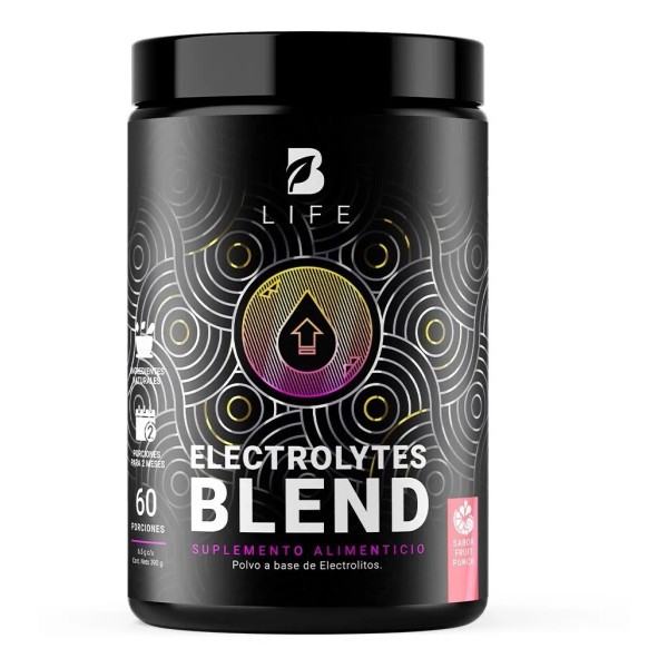 Electrolitos De 60 Servicios. Electrolytes Blend. B Life. Sabor Fruit