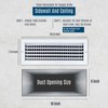 Fits 18x6 Duct Opening Steel Adjustable Air Supply Grille by