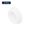 sourcing map 2Pcs White Plug Holes, Waterproof Rubber Button Plug