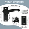 Dirvcp Replacement Kit for RV Screen Door Lock - Heavy-Duty