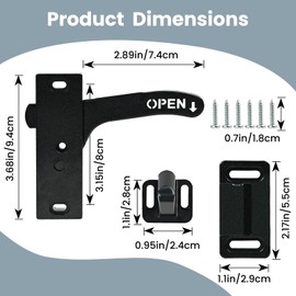 Dirvcp Replacement Kit for RV Screen Door Lock - Heavy-Duty Right Hand Handle, Secure & Easy Install for Travel Trailer, Motorhome, Camper Door Repair Upgrade