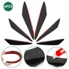 DREAMIZER 6pcs Black Car Front Bumper, Universal Rubber Car Bumper