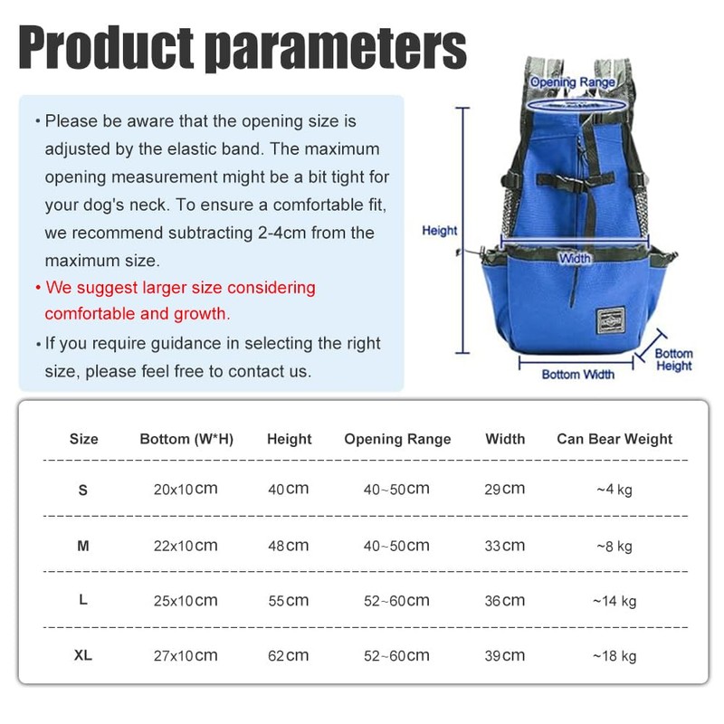 Woolala Light Weight Pet Carrier Backpack for Small and Medium