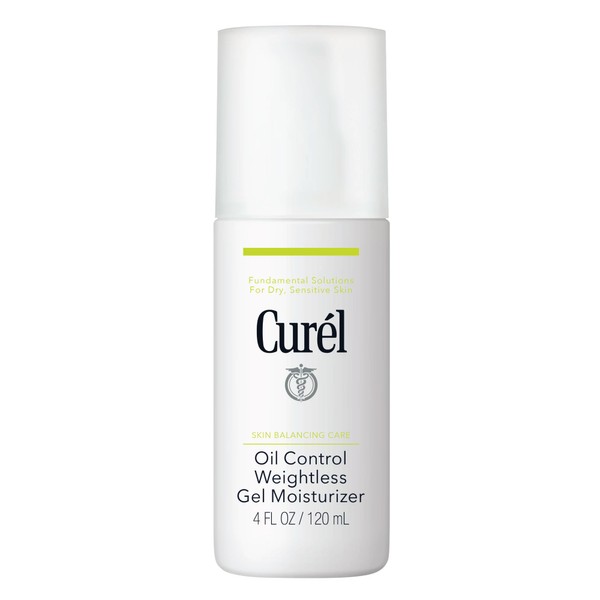 Curel Oil Control Weightless Gel Moisturizer for Dry, Sensitive Skin,