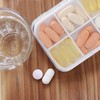 Set of 3 Relaxdays Pill Dispenser, 6 Compartments, Med Cutter,