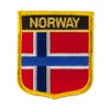 Europe Flag Embroidered Patch Shield - Norway OSFM