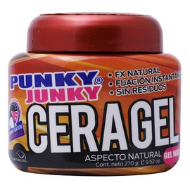 Punky Junky Cera Gel Natural para Cabello, 270 g