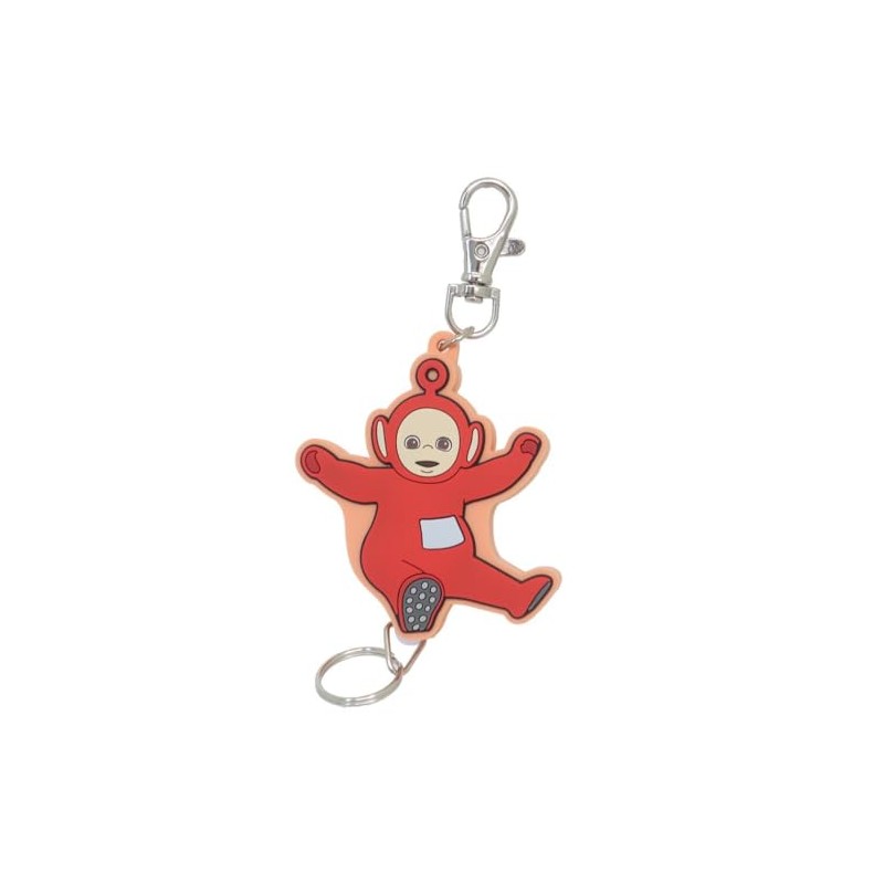SK Japan Teletubbies Rubber Reel KH Key Chain, red