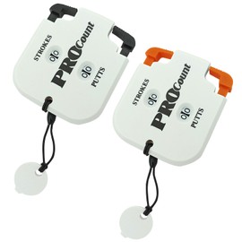 Thatyro 2 Pack Mini Golf Score Shot Stroke Counter Clicker with Dial Resetting Tool Dual Dial Golf Score Counters Portable Digital Golf Scorekeeper Clickers (B)