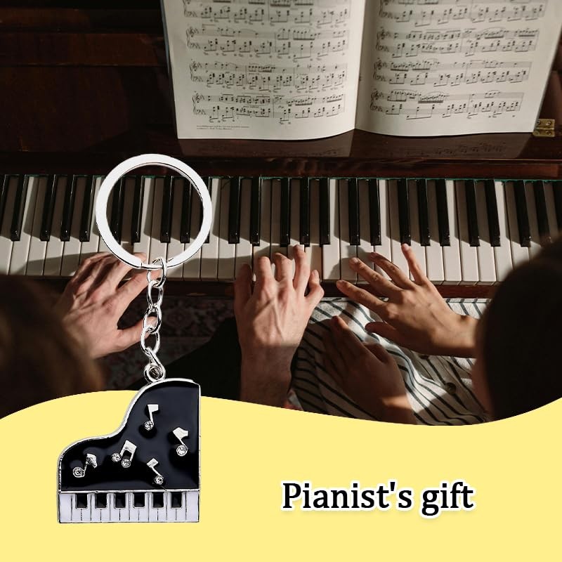 Piano Keychain Accessories for Men Women Piano Gifts for Music