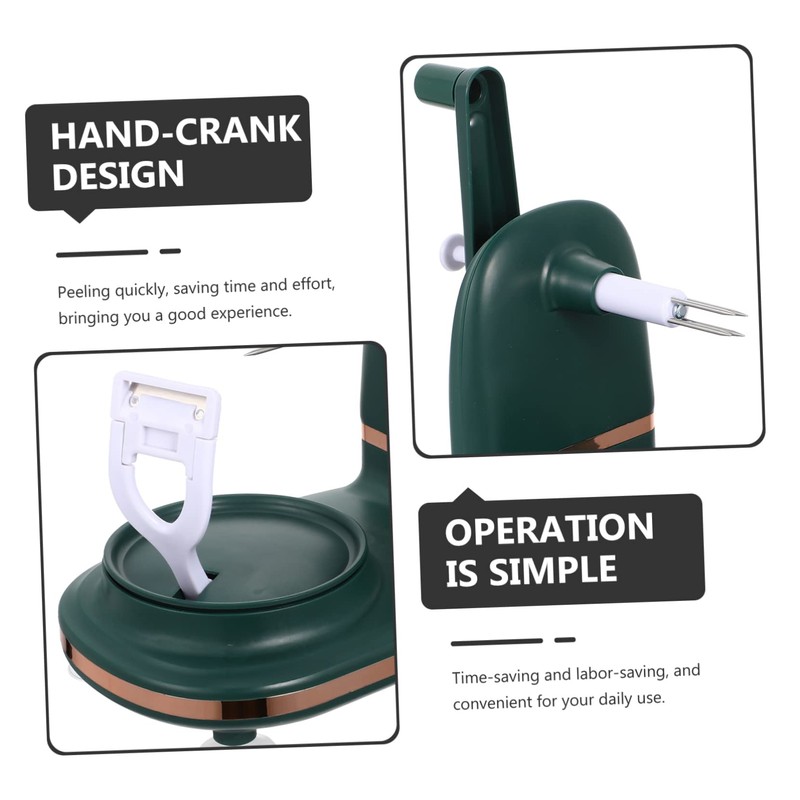 GRIRIW Hand Peeling Machine Fruit Peeler Slicer Pear Apple Easy