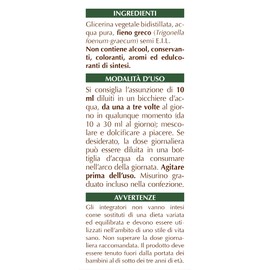 Dr. Giorgini Food Supplement, Fenugreek Integral Extract, Non-Alcoholic Liquid - 200 ml
