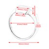 HDBUBALUS Motorcycle 4" Speedometer Trim Ring Bezel Visor Cover for
