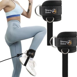 Correas de Levantamiento Silicona Antideslizante + Grilletes de Tobillo Ajustables Reforzados, Para Levantamiento de Pesas, Culturismo, Xfit, Glúteos y Abdominales, Unisex para Mujeres y Hombres