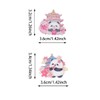 Set of 5 Spring Pink Cherry Blossom Panda Brooch Bookbag