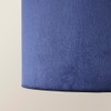 MiniSun | Medium Modern Navy Blue Velvet Drum Light Shade
