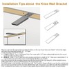Countertop Support Bracket Heavy Duty 4 Pack Black 10" LX3.5