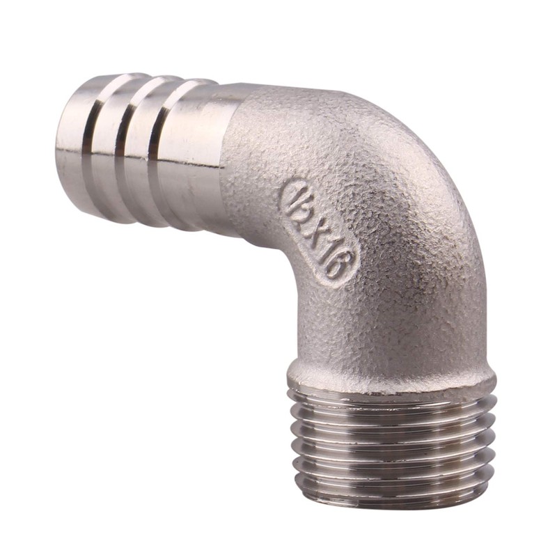 DERNORD 5/8" Hose Barb x 1/2" Male NPT Stainless Steel