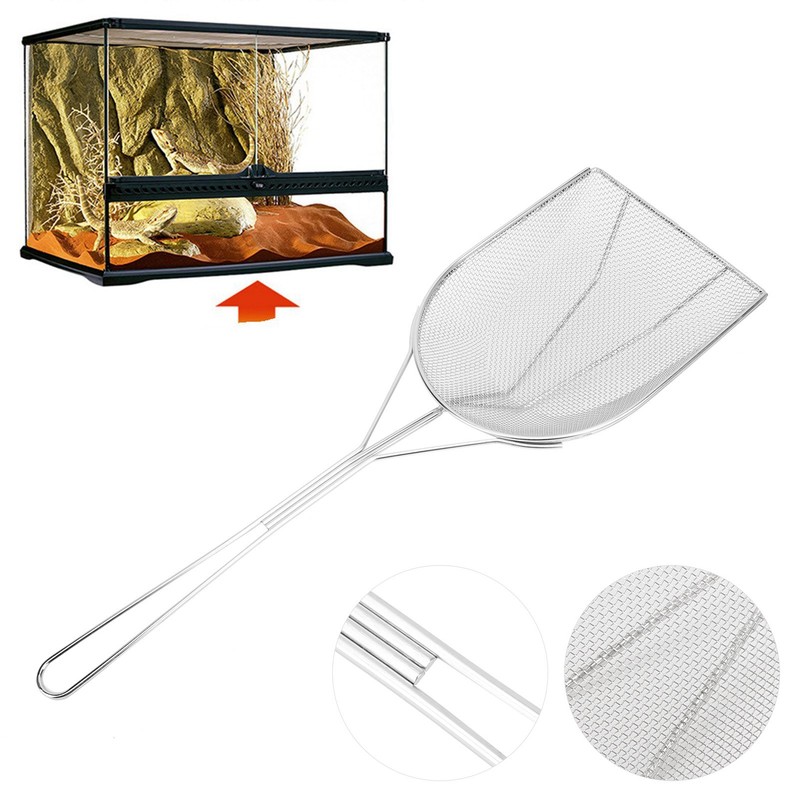 Reptile Sand Shovel Scooper Stainless Steel Fine Durable Litter Corner