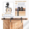 EaseLife 8 FT Bypass Double Sliding Barn Door Hardware Kit,Single