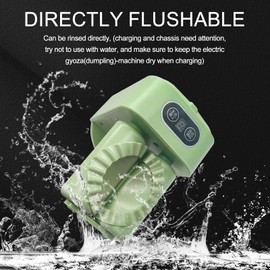 Electric Dumpling Maker Machine,Double Head Automatic Dumpling Maker,Electric Dumpling Maker,2 Modes Household Quick Dumpling Forming Making Tool,For Kitchen Pastry Making (Green)